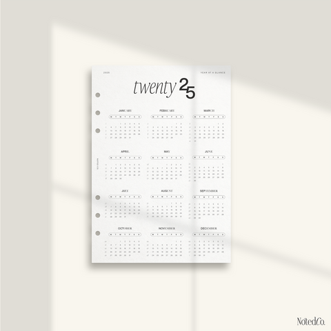 2025 Year at a glance dashboard | NO.1