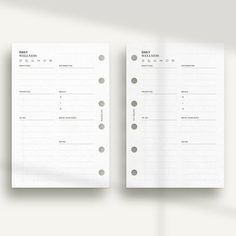 Daily Wellness Agenda - PDF