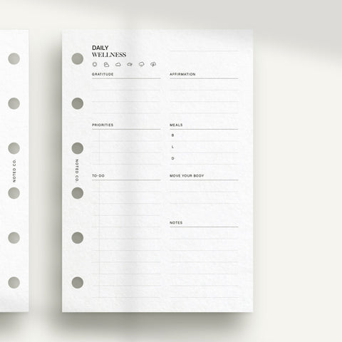 Daily Wellness Agenda - PDF