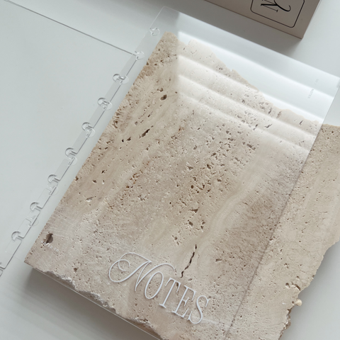 'Notes' Crystal Clear Discbound covers - Half Letter