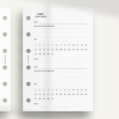Pocket Habit Tracker - PDF