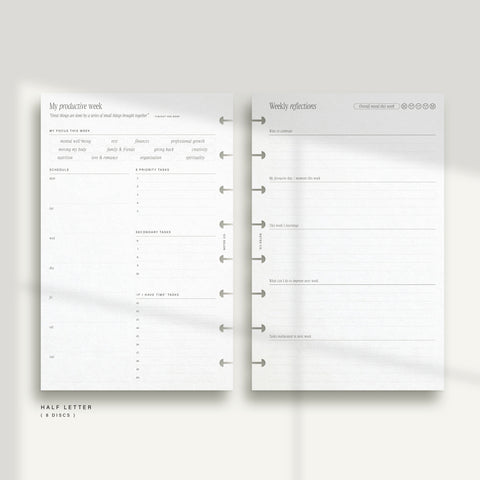Productivity Planner - PDF