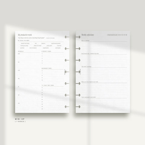 Productivity Planner - PDF