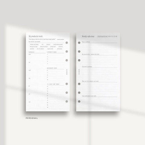 Productivity Planner - PDF