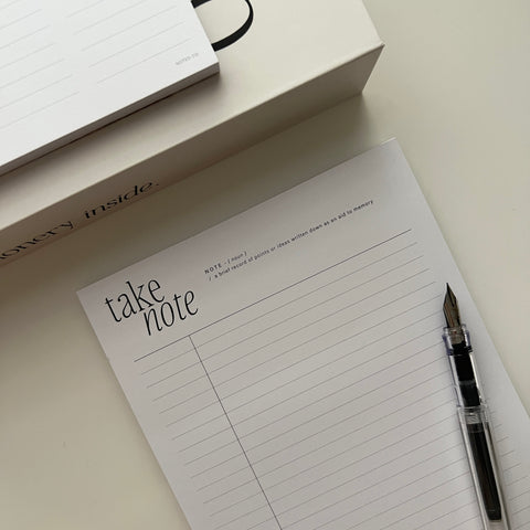 'Take Note' A5 Note pad