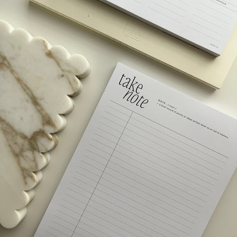 'Take Note' A5 Note pad