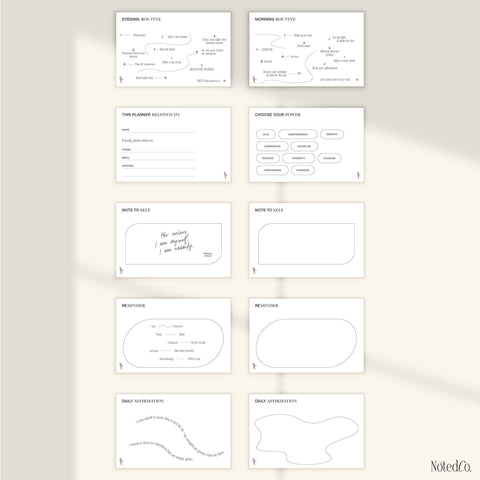 Essential Journal Card Set - Printable 10 card set - PDF