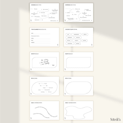 Essential Journal Card Set - Printed 10 card set