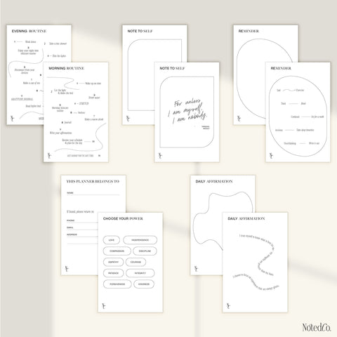 Essential Journal Card Set - Printed 10 card set