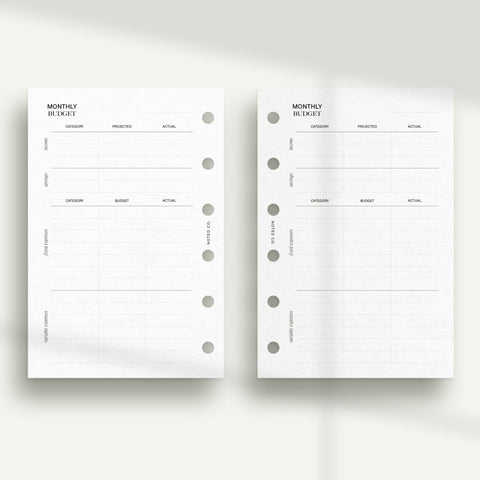 Pocket Monthly Budget - PDF