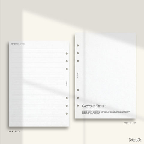 Quarterly Planner & Review Bundle | Planner & Checklist - PDF