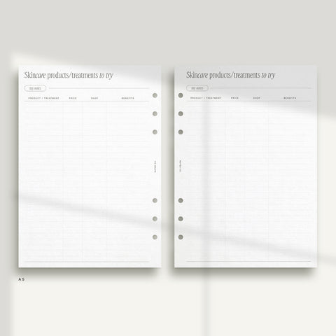 Skincare Journal