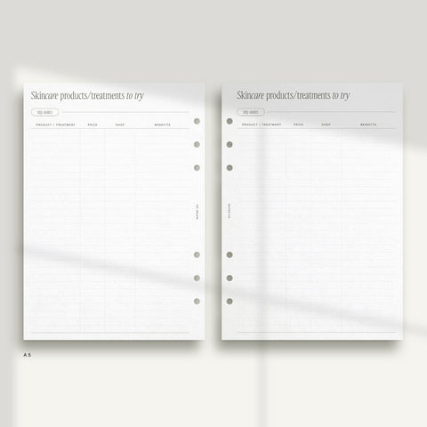 Skincare Journal - PDF