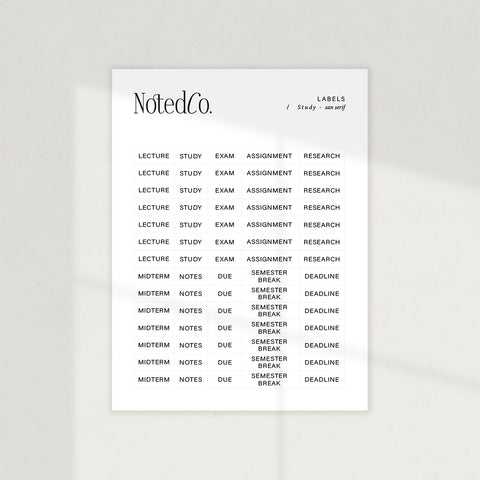 Study Stickers