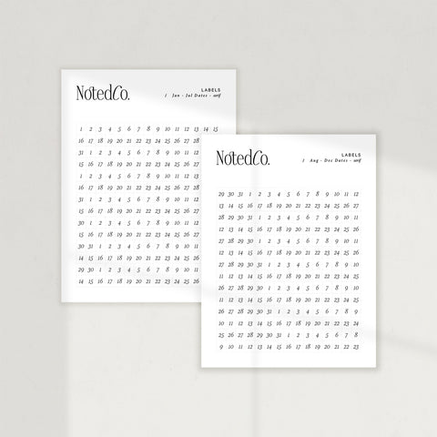 Date Stickers