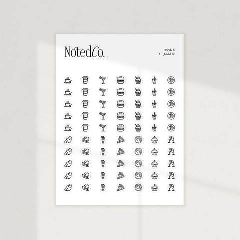 Foodie Icon Stickers