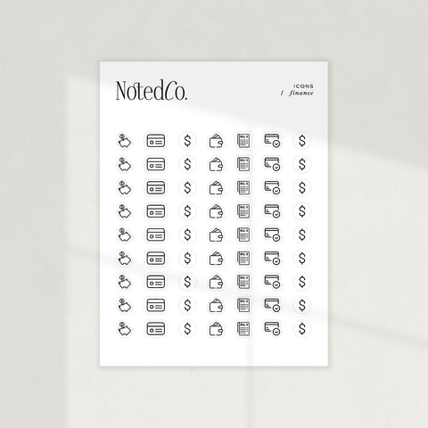 Finance Icons Stickers
