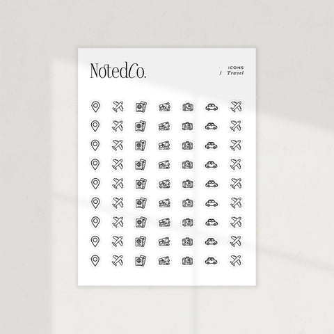 Travel Icon Stickers
