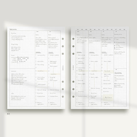 Vertical Weekly - Graph WO2P with split weekends - PDF