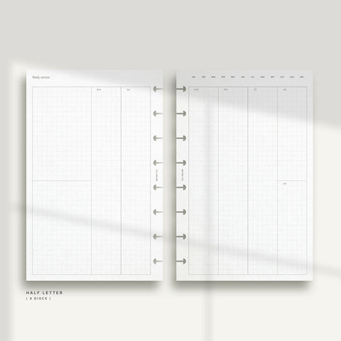 Vertical Weekly - Graph WO2P with split weekends