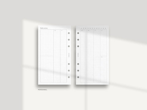 Vertical Weekly - Graph WO2P with split weekends - PDF