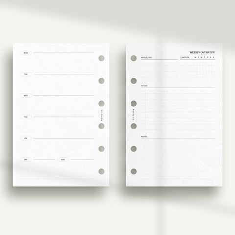 Horizontal Weekly - Blank Weeks - PDF