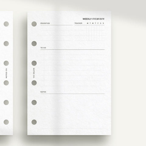 Horizontal Weekly - Blank Weeks - PDF