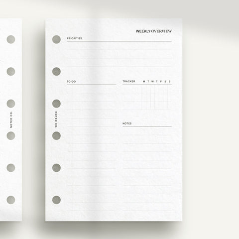 Undated Lined Horizontal Weekly - PDF