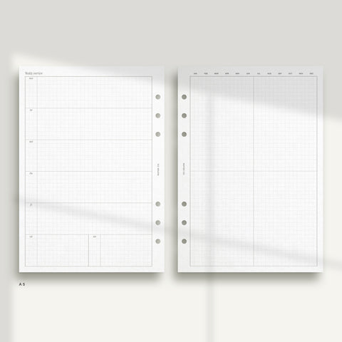 Horizontal Weekly - Graph WO2P with split weekends PDF