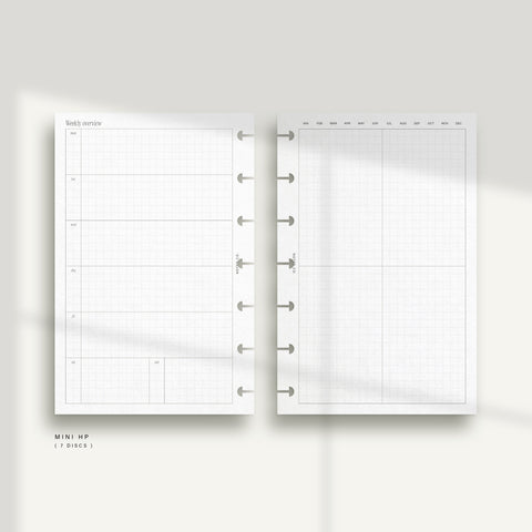 Horizontal Weekly - Graph WO2P with split weekends PDF