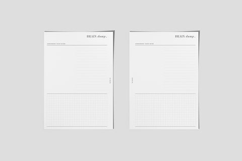 'Brain Dump' 2.0 Note Insert - PDF