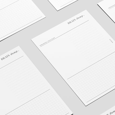 'Brain Dump' 2.0 Note Insert - PDF