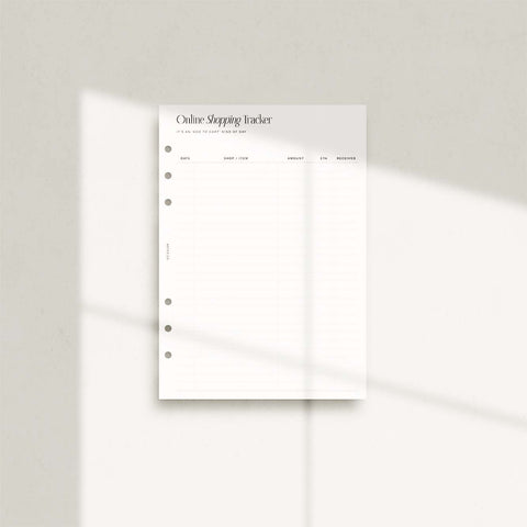Online Shopping Tracker