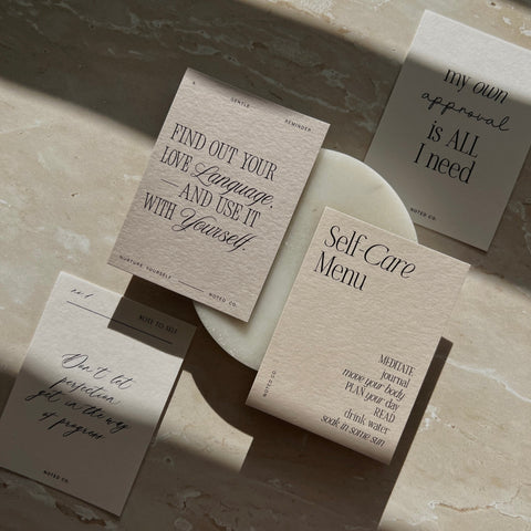 Self-love Journal Card Set - 4 Card Set