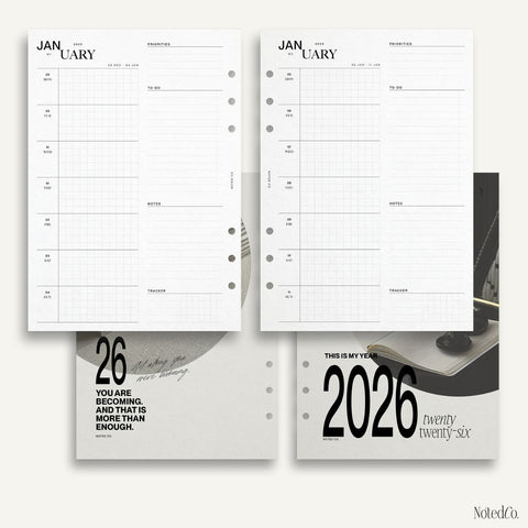 [MISPRINT] 2026 Week on One Page Planner | WO1P