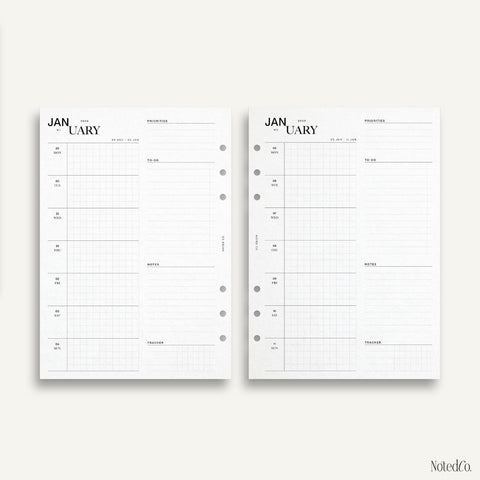 2026 Week on One Page Planner | WO1P - PDF