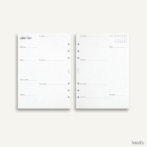2027 Horizontal Weekly Complete Planner | WO2P - PDF