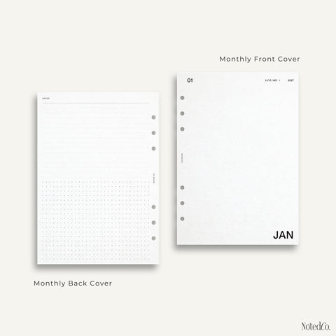2027 Month on Two Pages |  MO2P - PDF