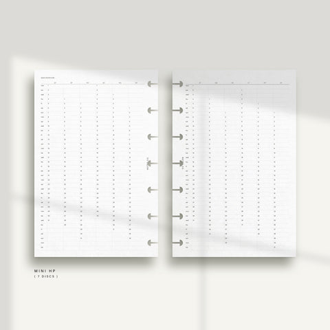 2024 Perpetual Calendar on two pages - PDF