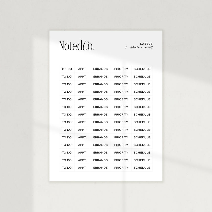 Stickers – Noted Co.