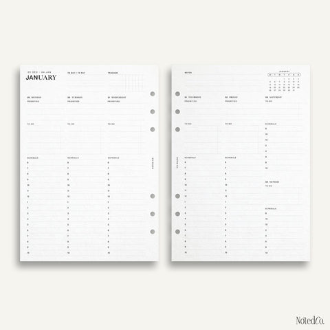 2026 Vertical Weekly Hourly Planner | WO2P - PDF