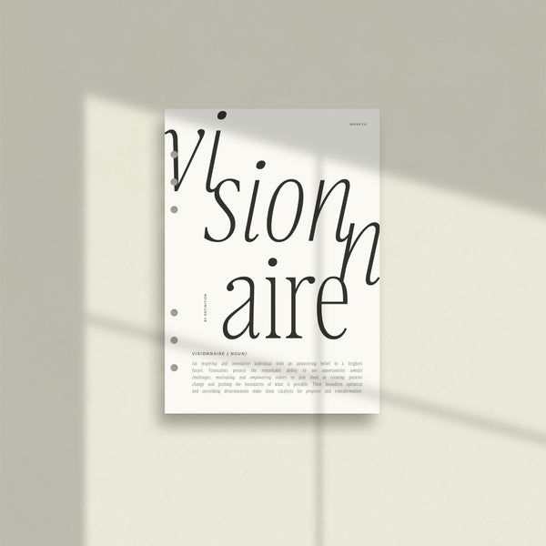'Visionnaire' Vellum Dashboard