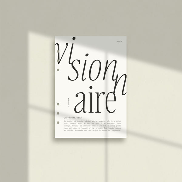 'Visionnaire' Vellum Dashboard - PDF