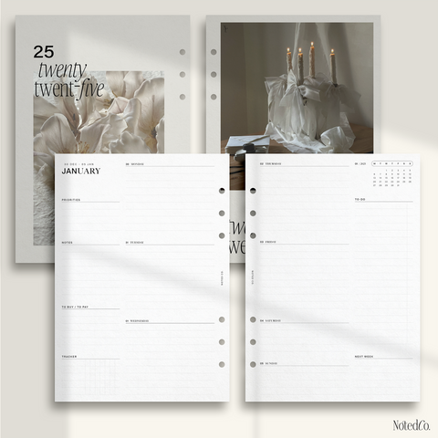 2025 Horizontal Weekly Complete Planner | WO2P