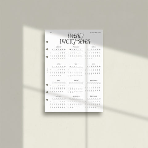 2027 Year at a glance dashboard | NO.1 - PDF