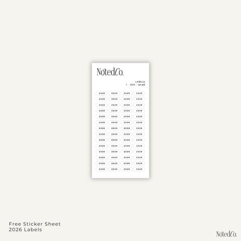 [MISPRINT] 2026 Week on One Page Planner | WO1P