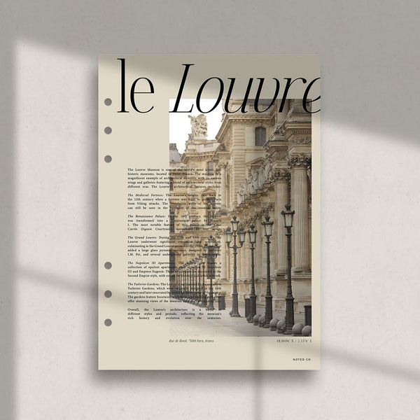 'Le Louvre' Velvet Dashboard